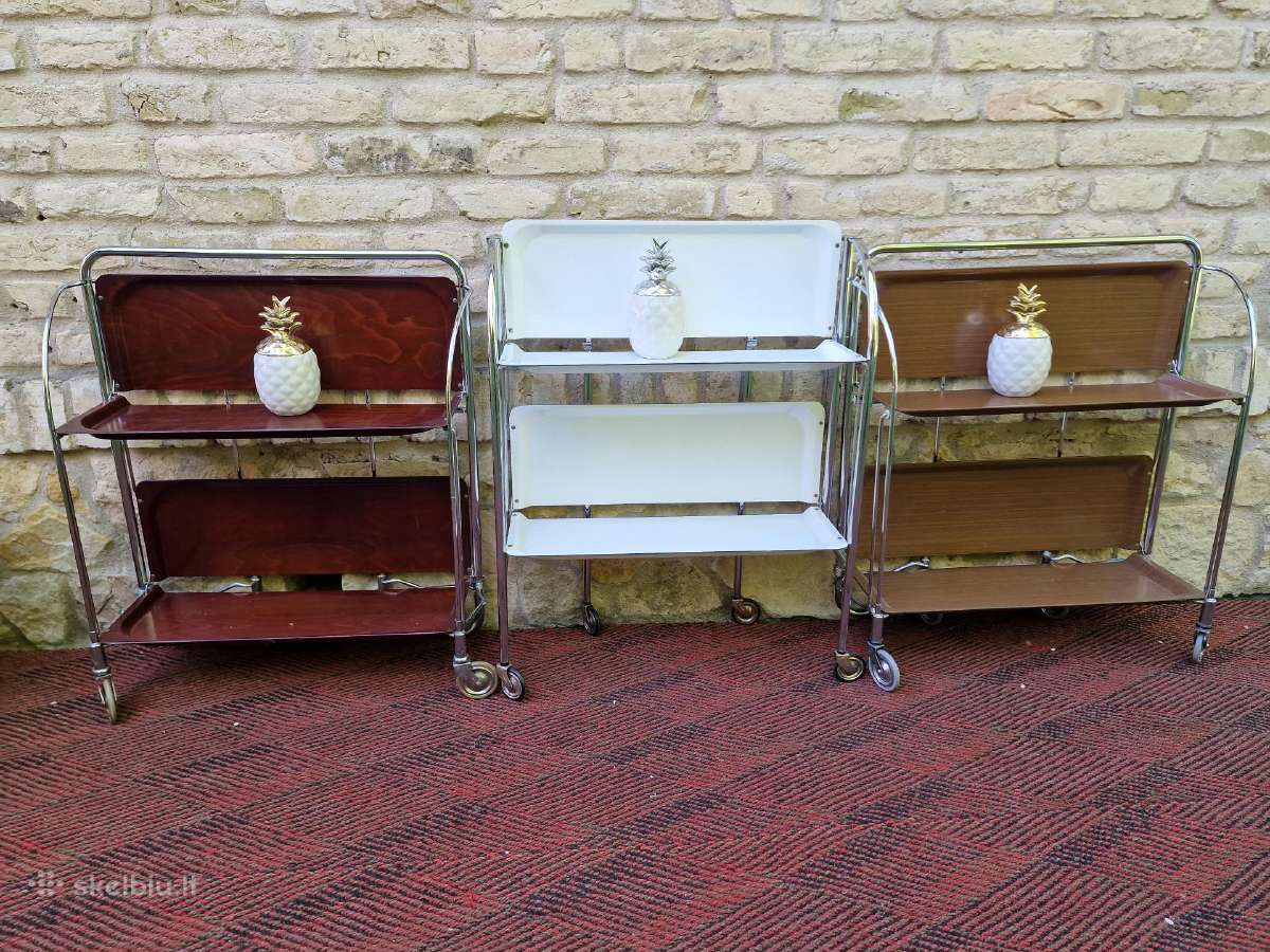 Vintažiniai mid century seviravimo staliukai - nuotraukos Nr. 20