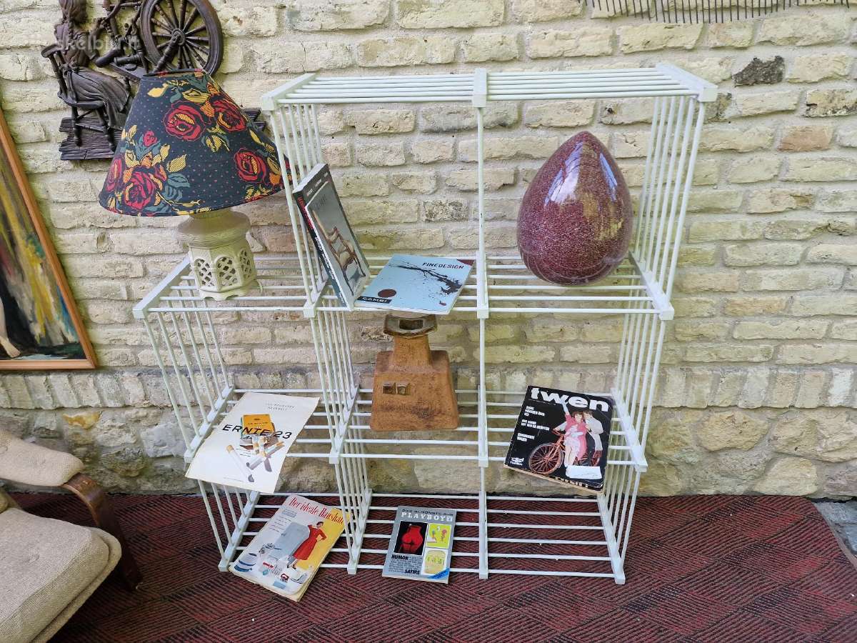 Vintažinė mid century medinė etažerė/lentyna - nuotraukos Nr. 10