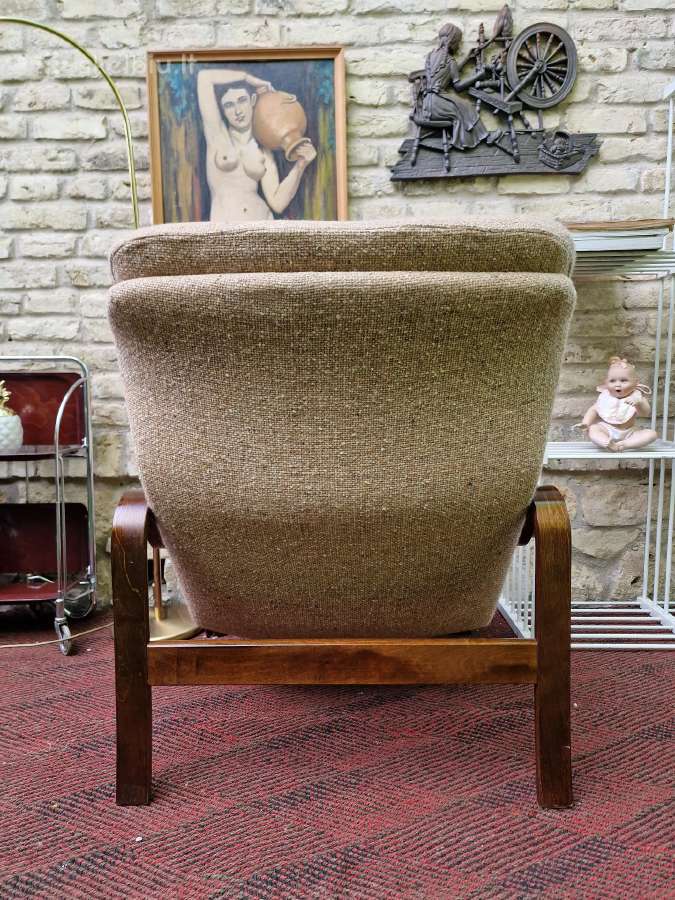 Vintažinis mid century autorinis fotelis/šezlongas - nuotraukos Nr. 23