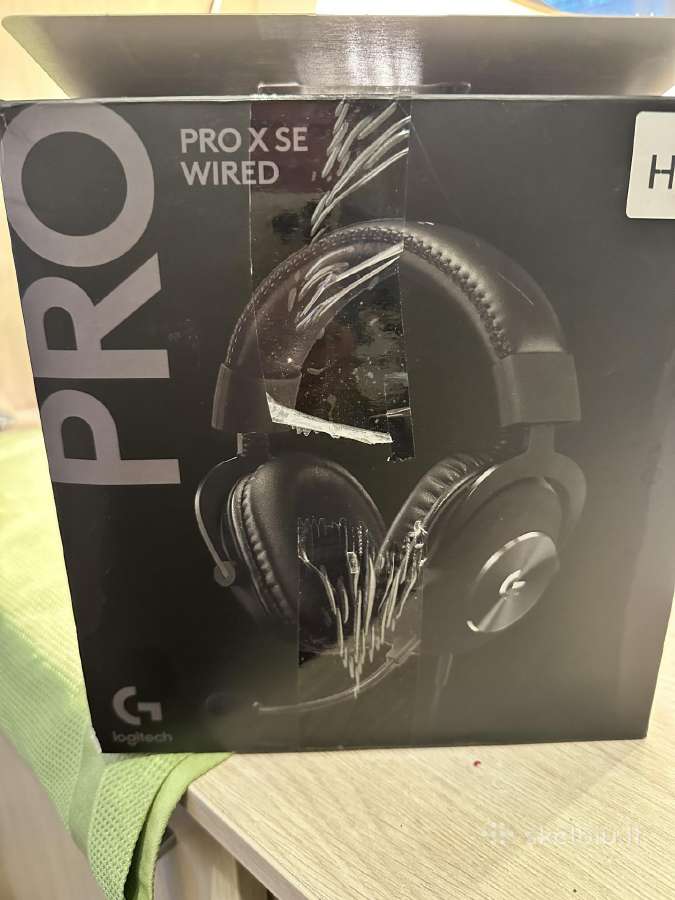 Zaidimu ausines Logitech G pro X Se wired