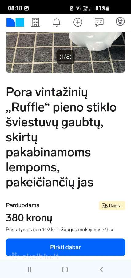 Šviestuvai,priedai - nuotraukos Nr. 6