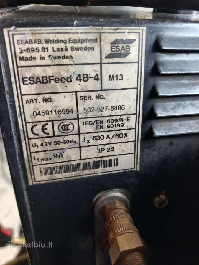 Suvirinimo aparatas Esab mig 500tw - nuotraukos Nr. 5