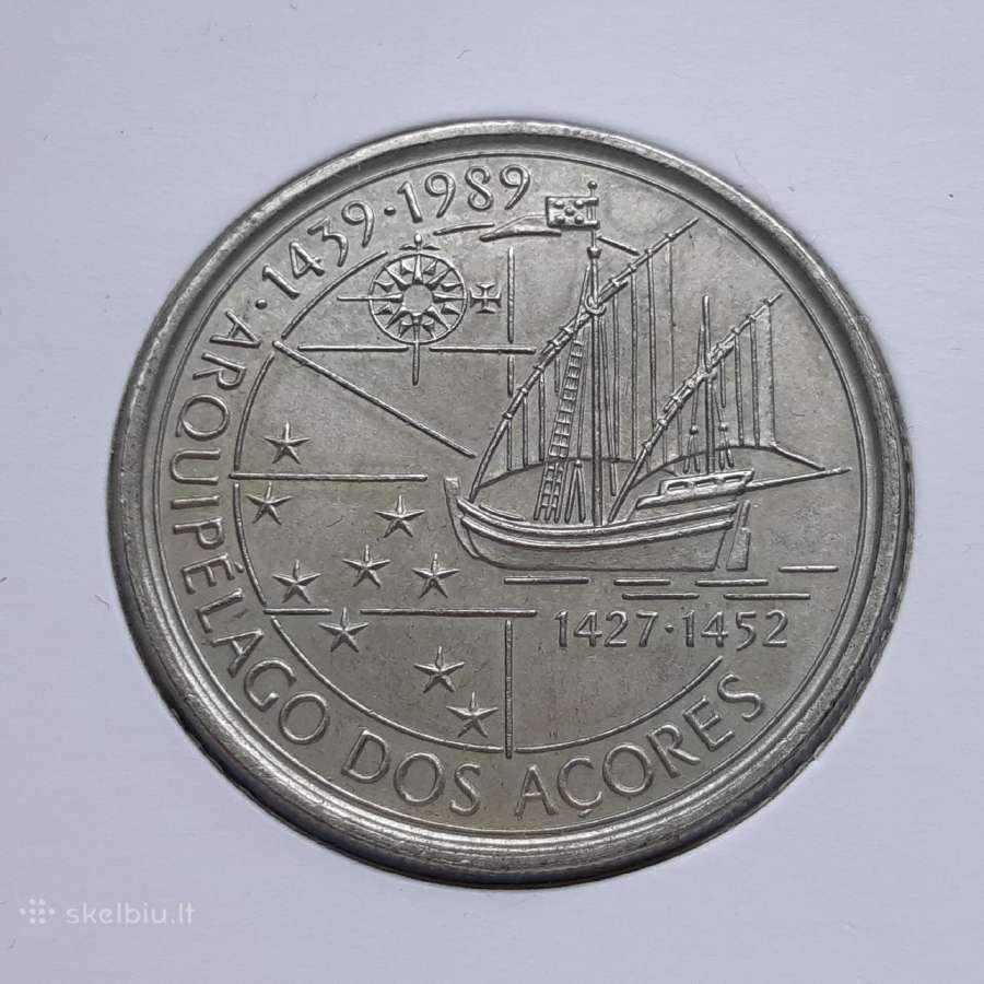 Portugalija 100 eskudų Laivas 1989