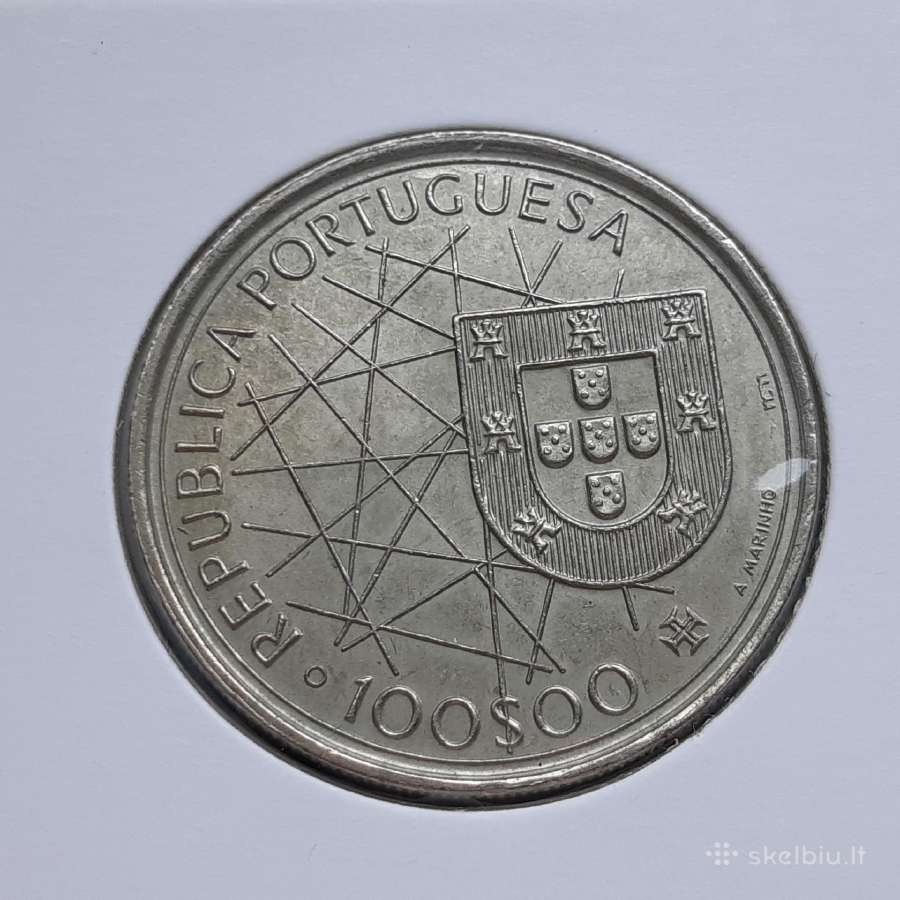 Portugalija 100 eskudų Laivas 1989 - nuotraukos Nr. 2