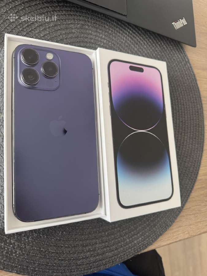 iPhone 14 pro max 256gb deep purple baterija 90%
