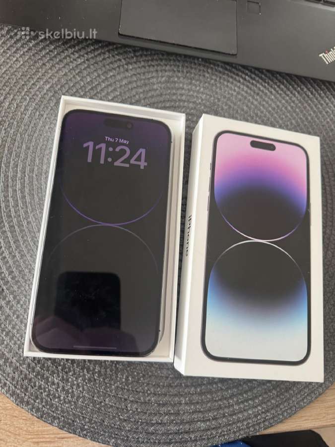 iPhone 14 pro max 256gb deep purple baterija 90% - nuotraukos Nr. 3