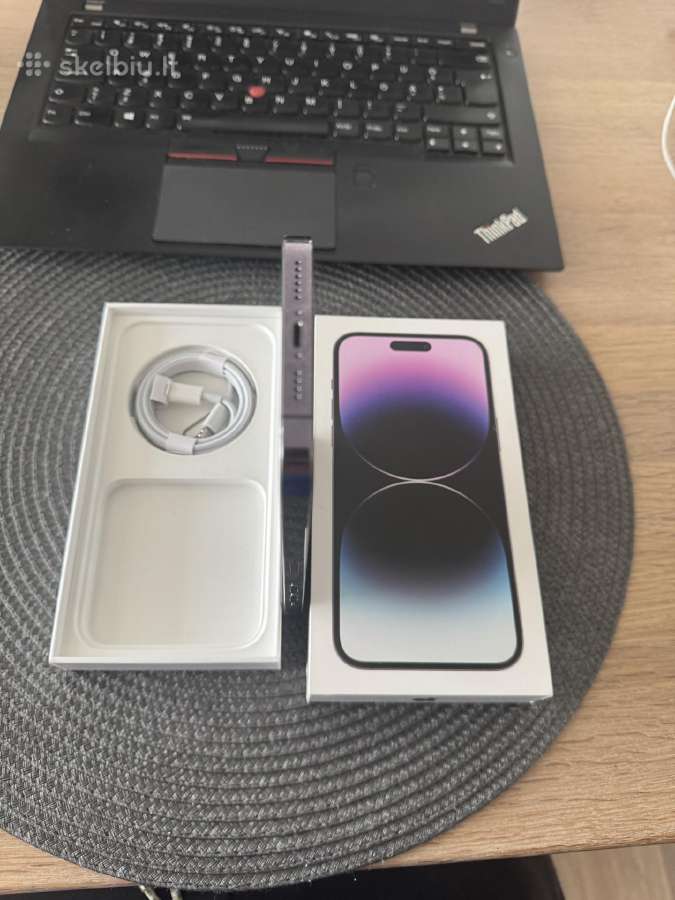 iPhone 14 pro max 256gb deep purple baterija 90% - nuotraukos Nr. 5