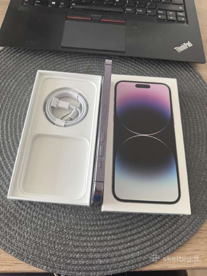 iPhone 14 pro max 256gb deep purple baterija 90% - nuotraukos Nr. 6