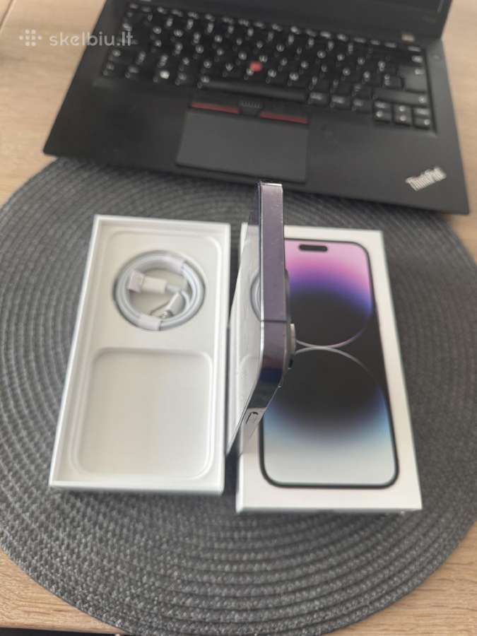 iPhone 14 pro max 256gb deep purple baterija 90% - nuotraukos Nr. 7