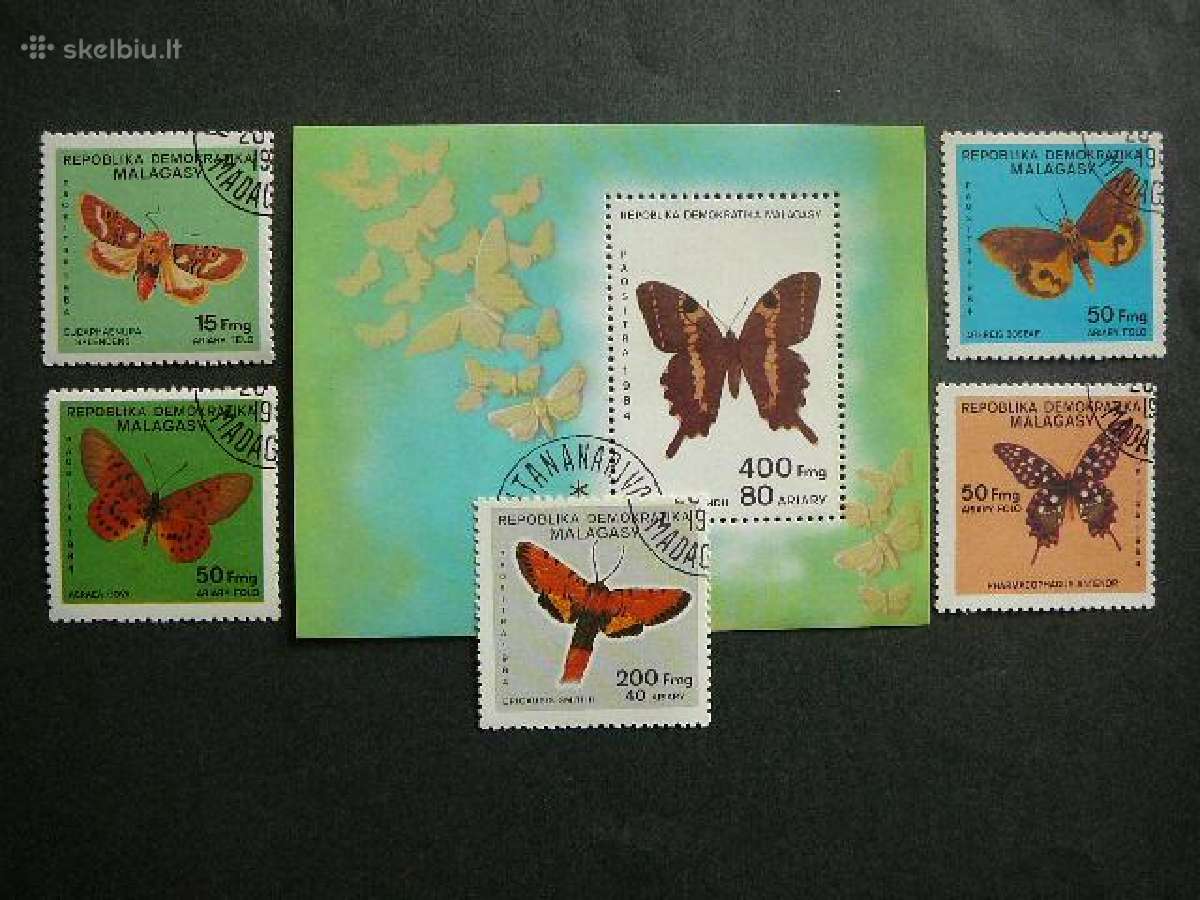 Drugeliai Madagaskaras 1984 antsp. mdg272