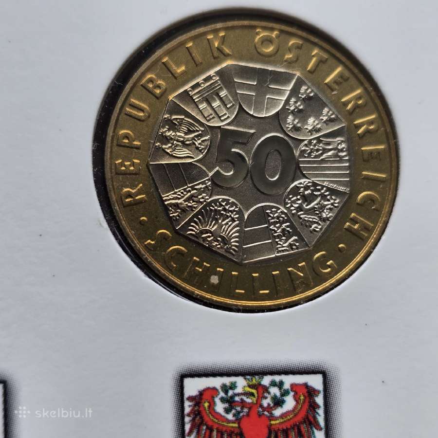 Austrija 1996 50 schilling Austrijos 1000-metis - nuotraukos Nr. 4