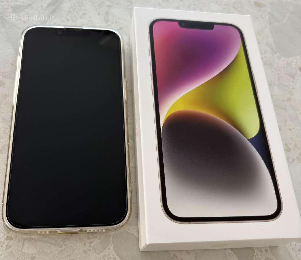 Apple iPhone 14, Starlight, 128gb