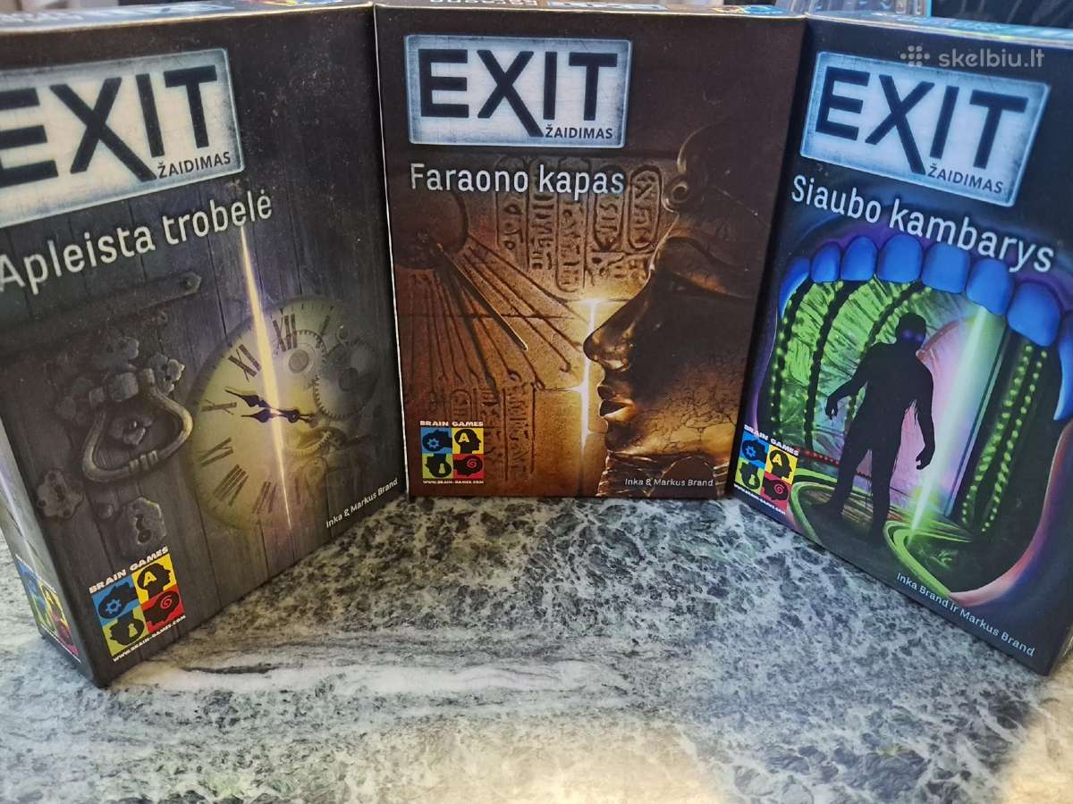 3 Exit staložaidimai Lt kalba