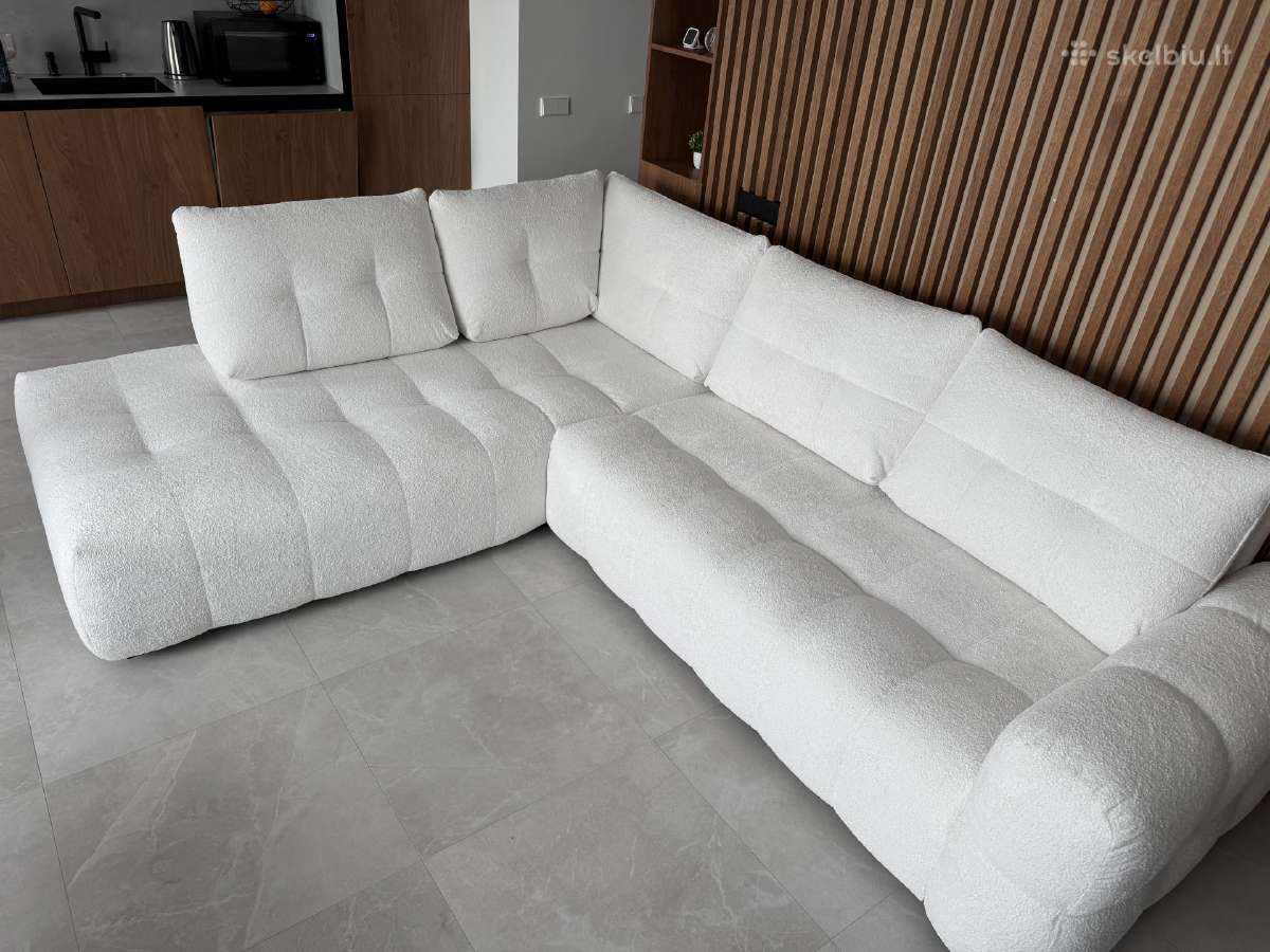 Nedaug naudota didelė kampinė sofa - nuotraukos Nr. 4