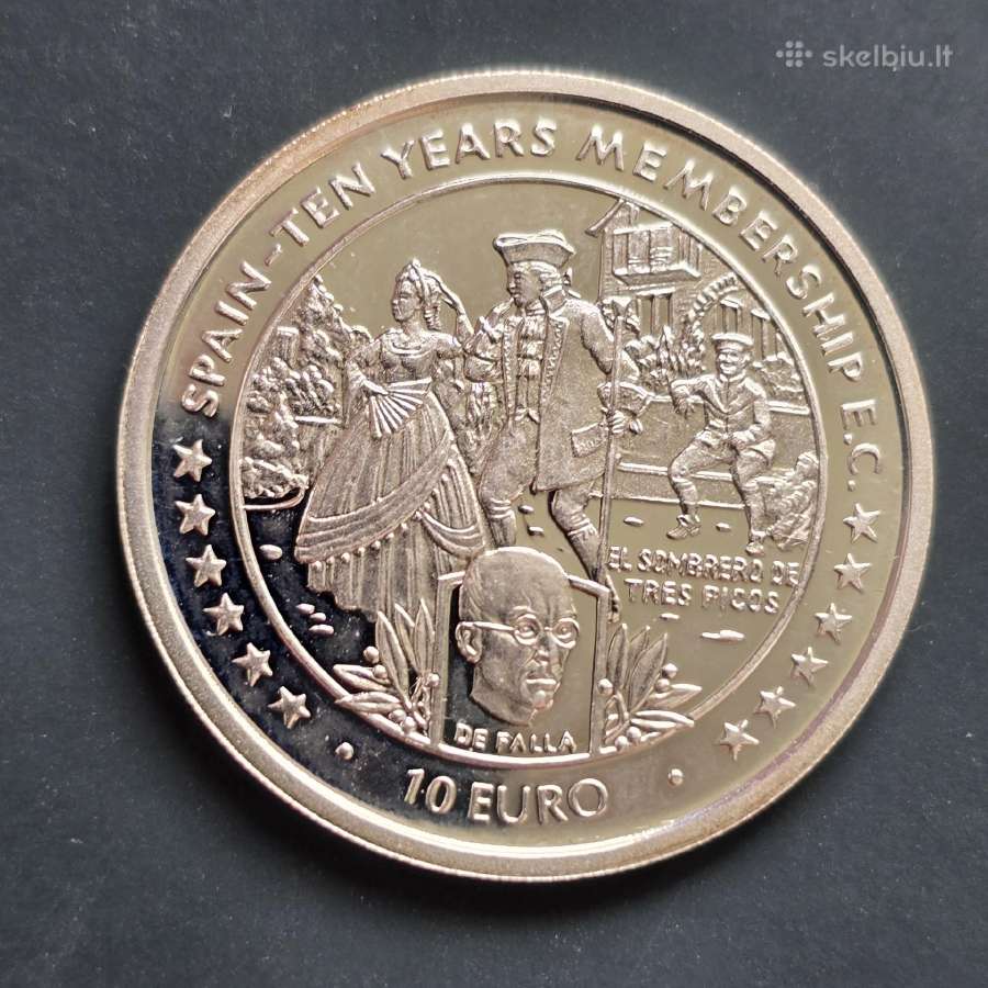 Isle of Man 1996 10 Euros Ag925 10g Proof