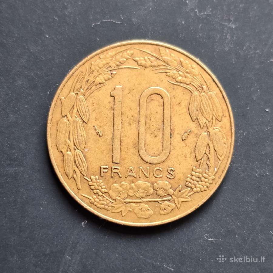 Centrine Afrika 1985 10 francs - nuotraukos Nr. 2