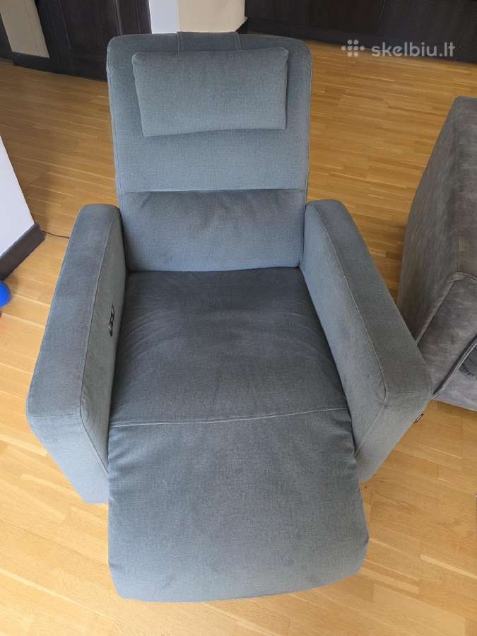 Magres baldų fotelis King su elektriniu reglaineri