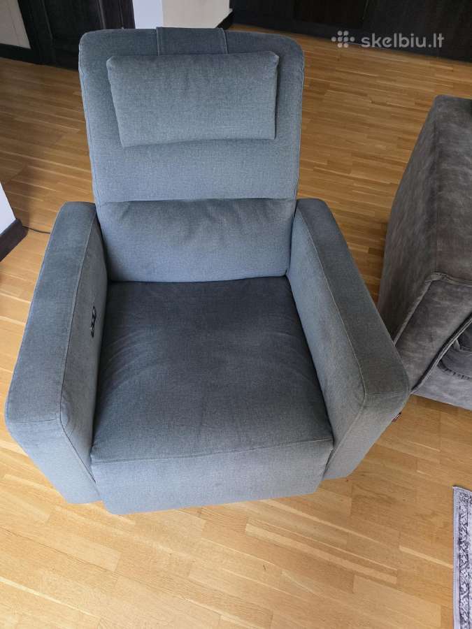 Magres baldų fotelis King su elektriniu reglaineri - nuotraukos Nr. 2