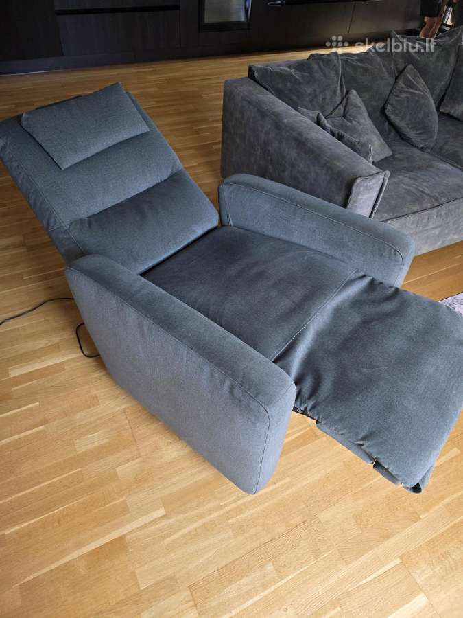 Magres baldų fotelis King su elektriniu reglaineri - nuotraukos Nr. 3