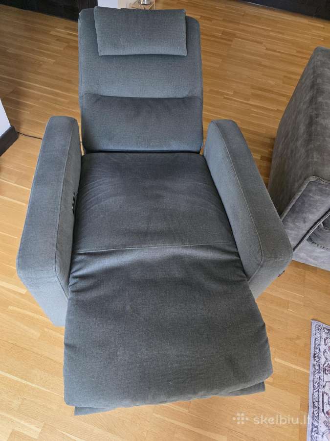 Magres baldų fotelis King su elektriniu reglaineri - nuotraukos Nr. 4