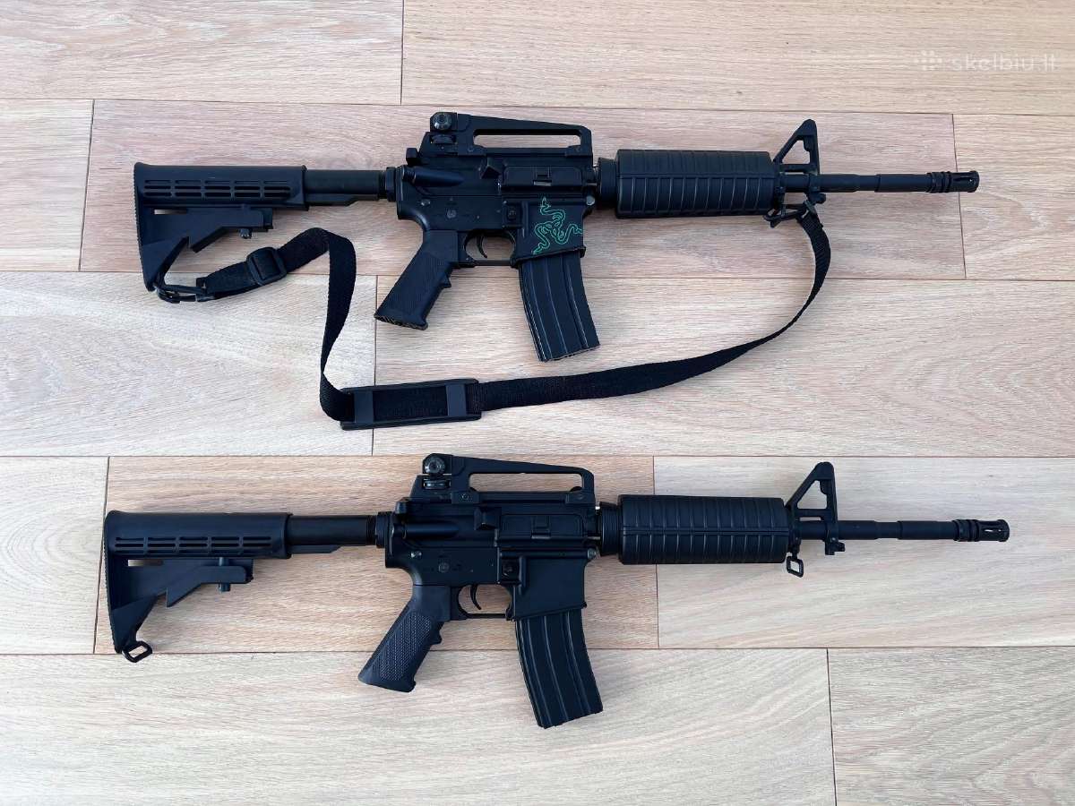 M16 airsoft automatinių ginklų komplektas