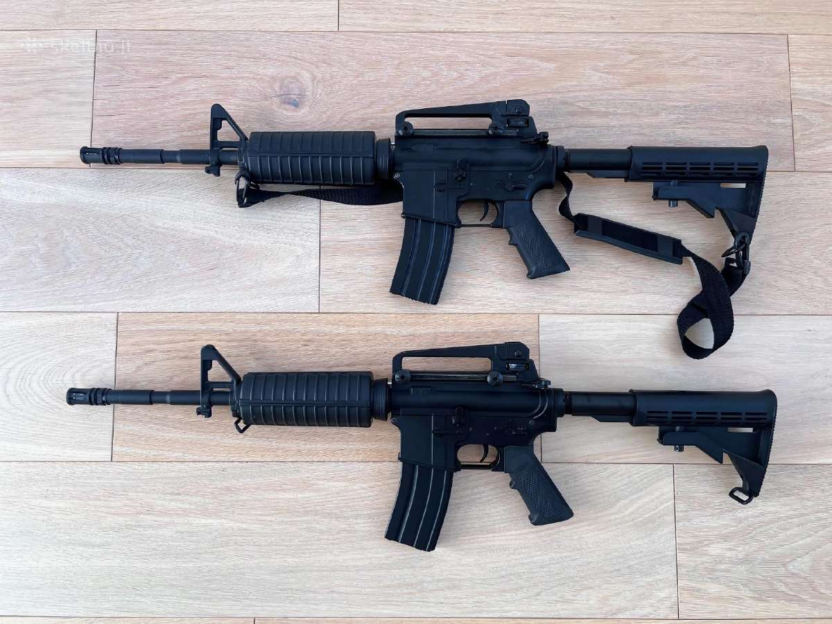M16 airsoft automatinių ginklų komplektas - nuotraukos Nr. 3