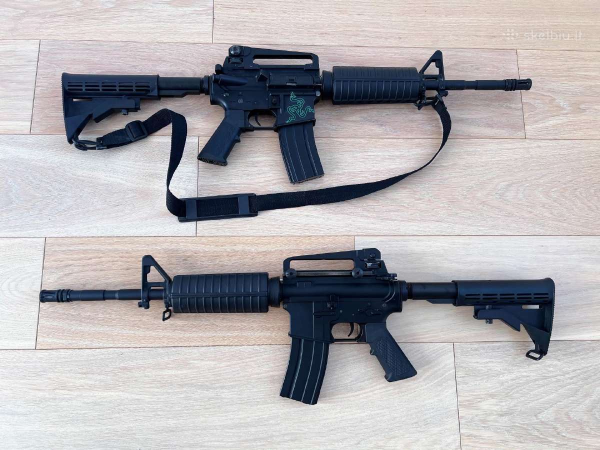 M16 airsoft automatinių ginklų komplektas - nuotraukos Nr. 6