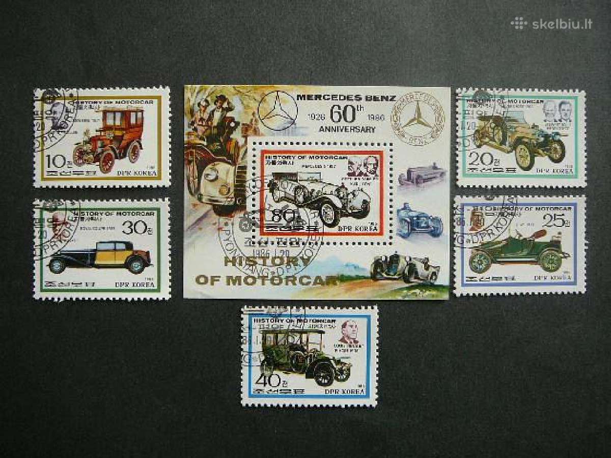 Automobiliai Koreja 1986 antsp. kr99