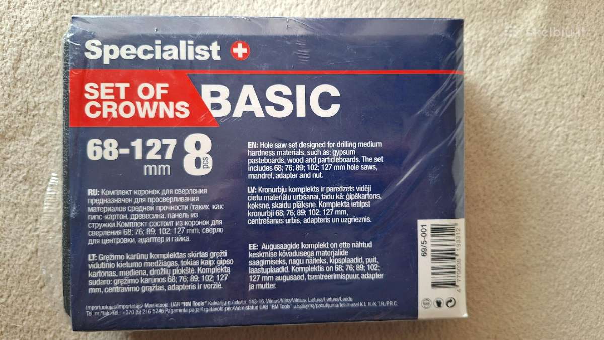 Gręžimo karūnų rinkinys Specialist+ 68-127mm - nuotraukos Nr. 2