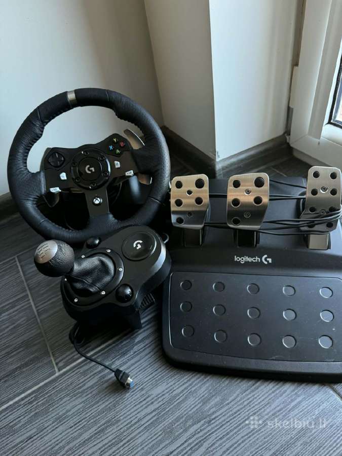 Logitech G920 Driving Force + pavarų svirtis - nuotraukos Nr. 2