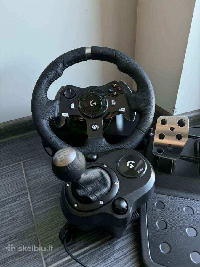 Logitech G920 Driving Force + pavarų svirtis - nuotraukos Nr. 3