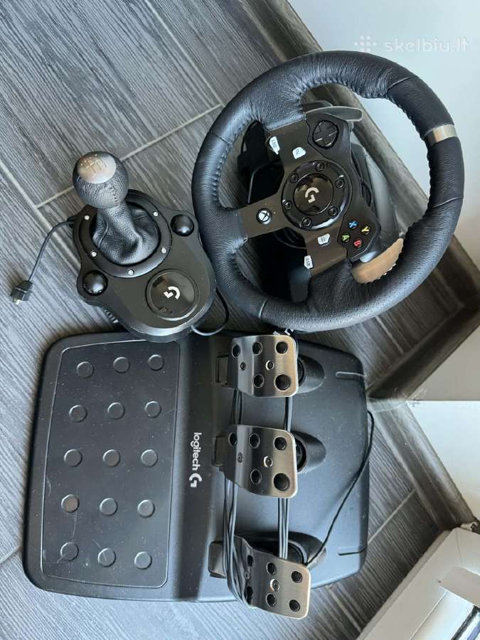 Logitech G920 Driving Force + pavarų svirtis - nuotraukos Nr. 4