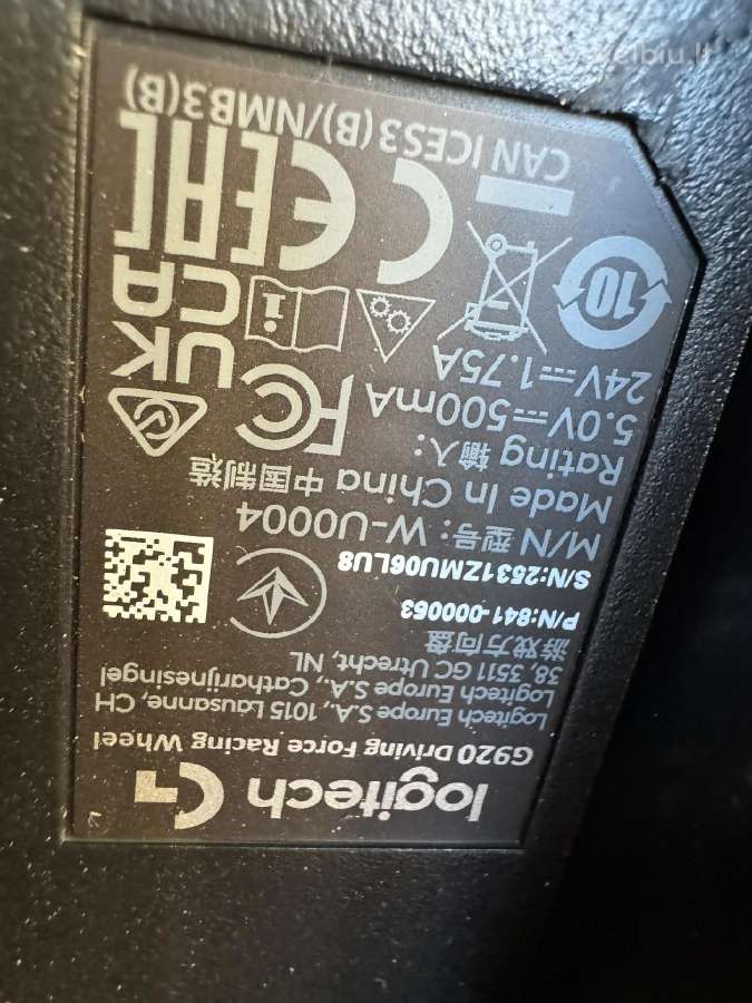 Logitech G920 Driving Force + pavarų svirtis - nuotraukos Nr. 5
