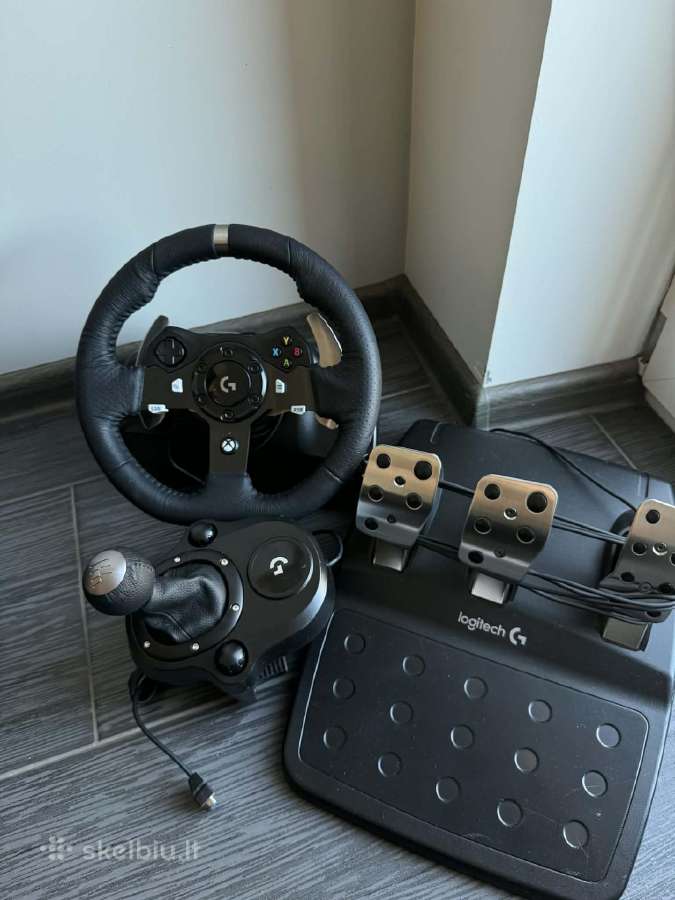 Logitech G920 Driving Force + pavarų svirtis - nuotraukos Nr. 6