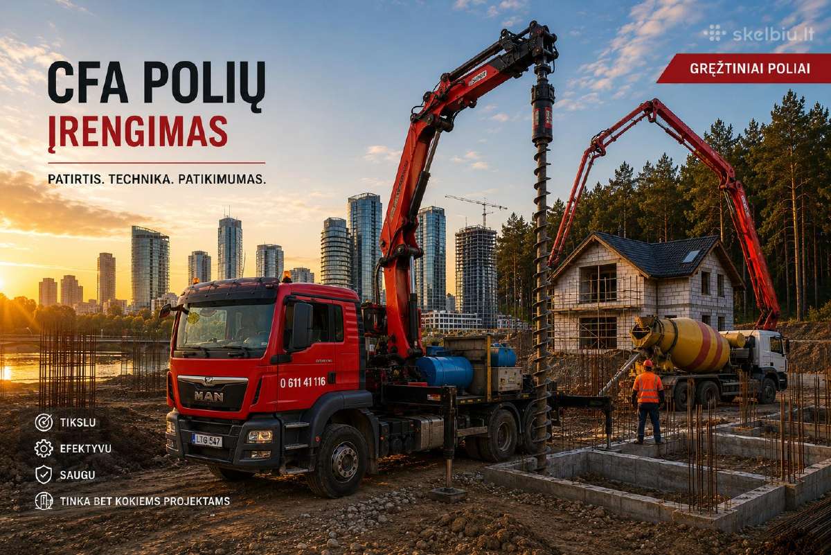 Cfa polių gręžimas!
