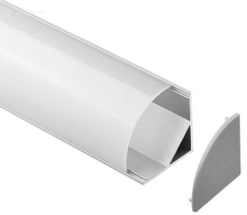 LED profilis 003w 45 laipsnių kampinis