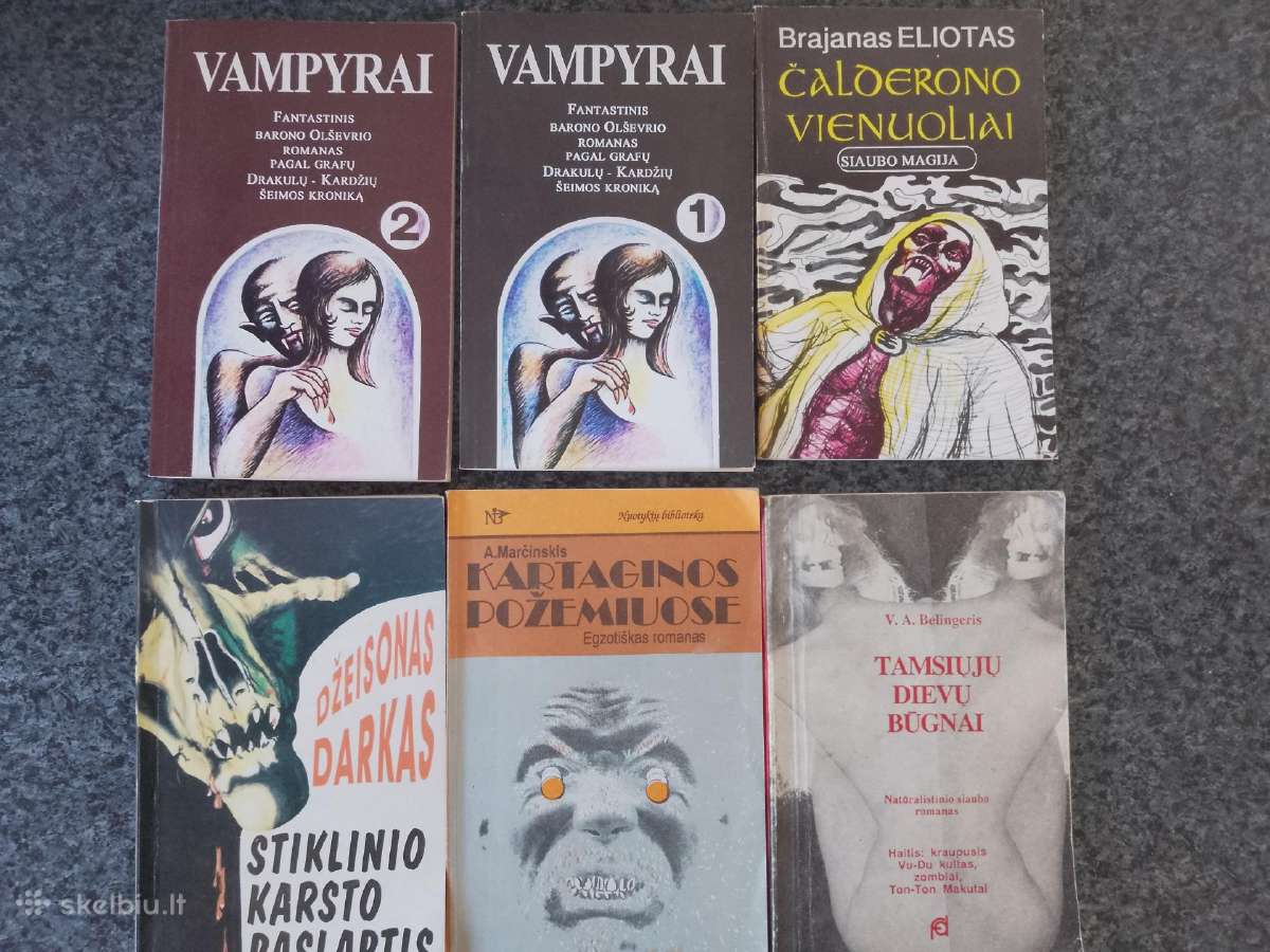 Siaubo fantastikos knygos