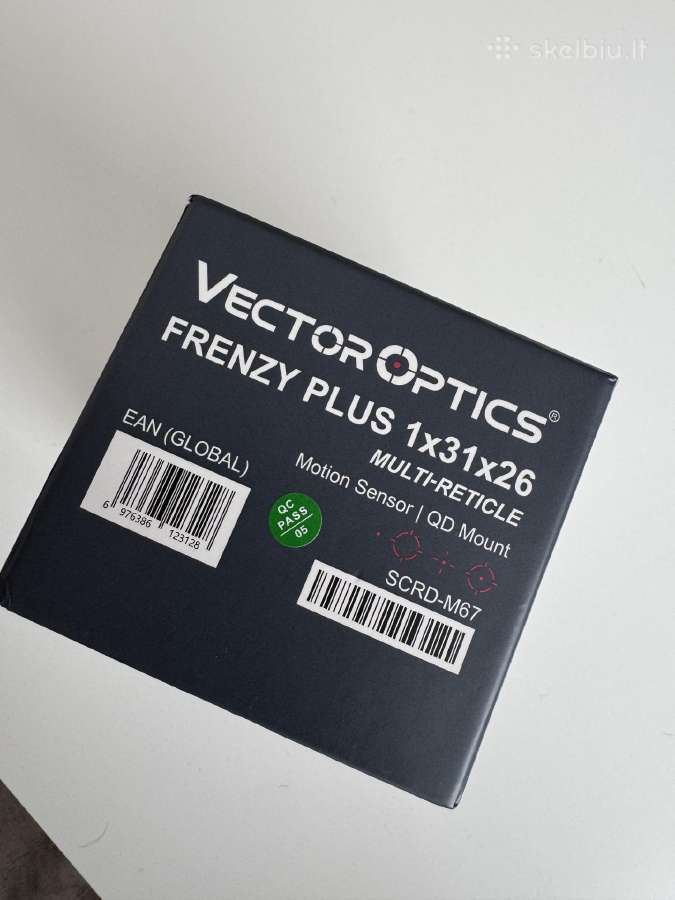 Vectoroptics frenzy plus 1x31x26 airsoft redot - nuotraukos Nr. 9