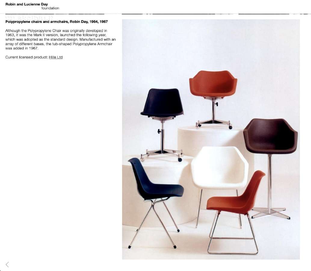 Mid Century Robin Day for Hille vintažinė kėdė - nuotraukos Nr. 8
