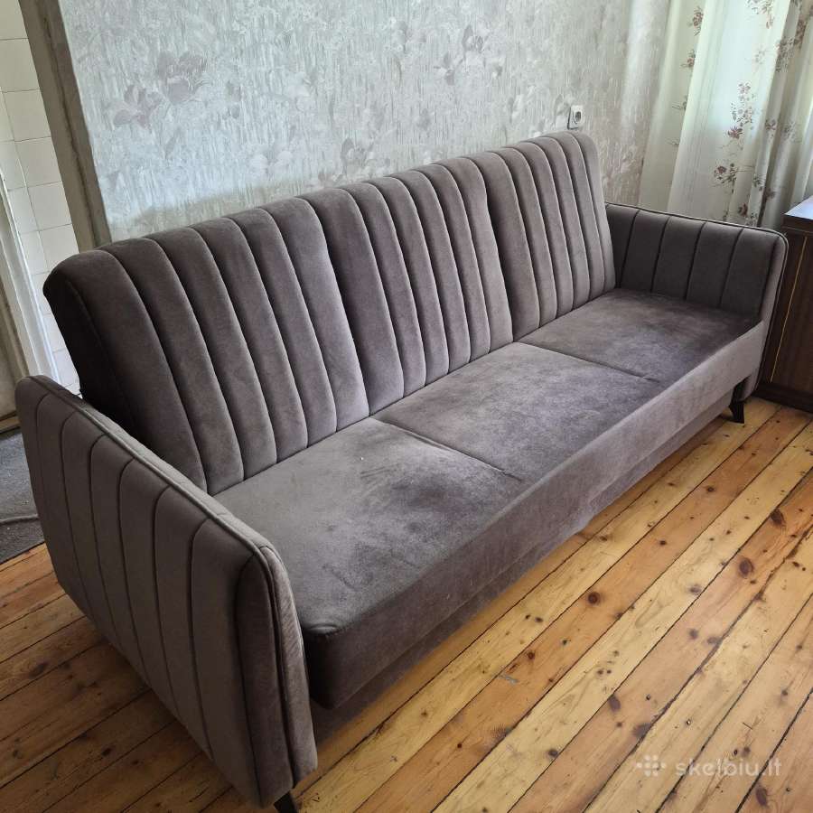 Komplektas Sofa-lova ir 2 foteliai