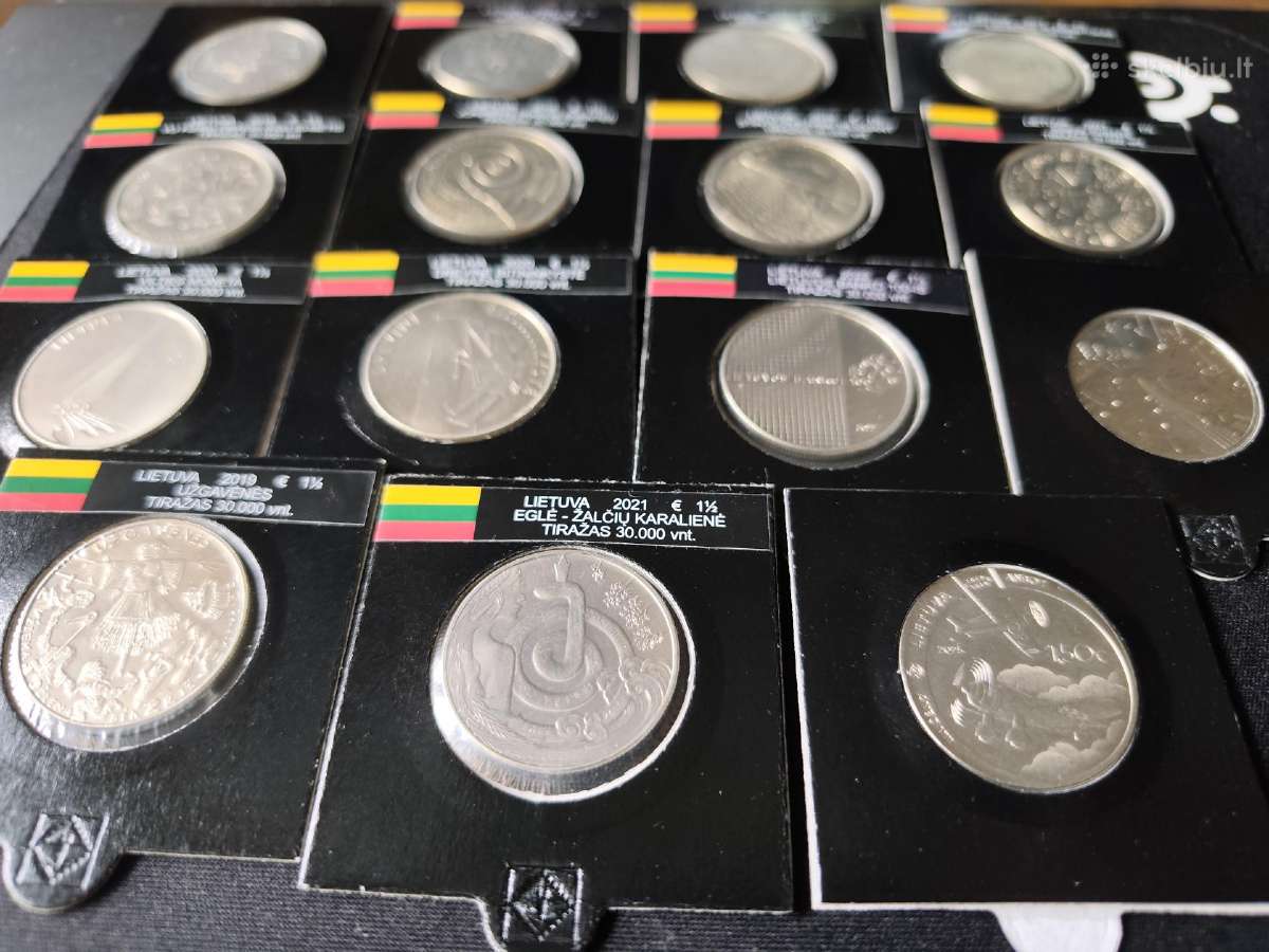 Lietuvos banko 1,5 euro monetų komplektas - nuotraukos Nr. 4
