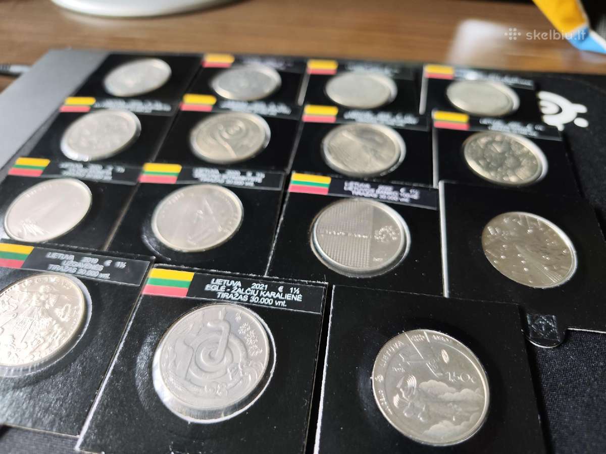Lietuvos banko 1,5 euro monetų komplektas - nuotraukos Nr. 5