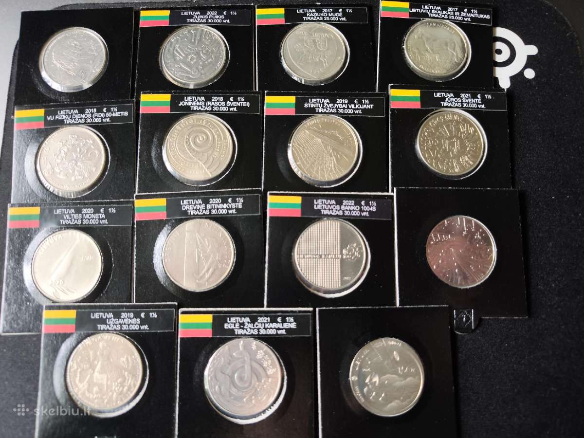 Lietuvos banko 1,5 euro monetų komplektas - nuotraukos Nr. 6