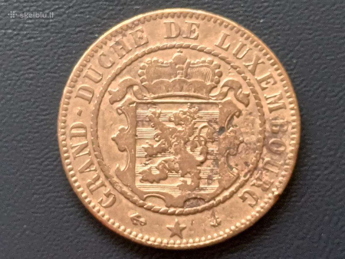 10 centimų 1865m. Liuksemburgas - nuotraukos Nr. 2