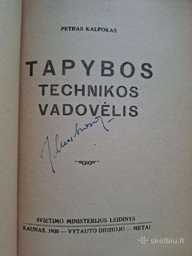 P. Kalpokas. Tapybos technikos vadovėlis. 1930 m. - nuotraukos Nr. 2