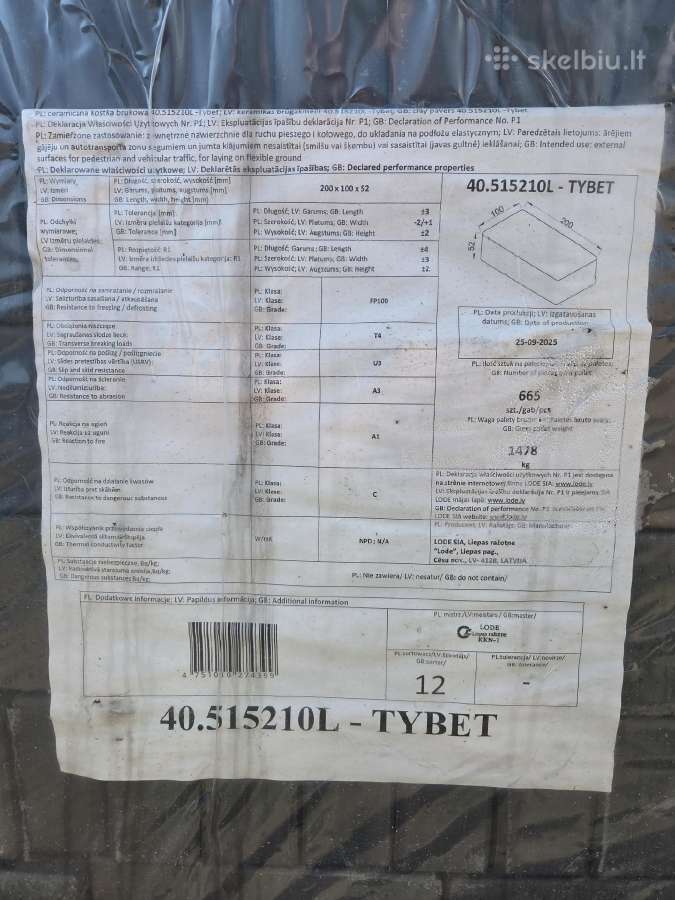 Klinkerio trinkelės Lode Typet tamsiai pilkos