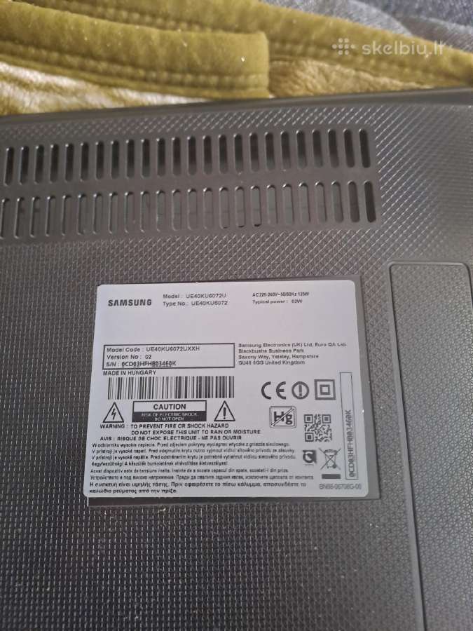 Samsung TV dalimis.