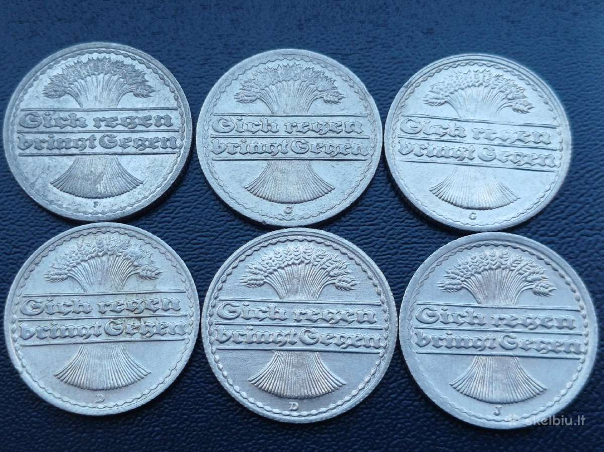50 pfeningų 1921-22 g,d,f,j . - nuotraukos Nr. 2