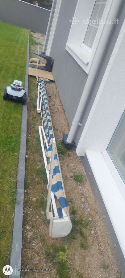 Terasos markize elektrine su pulteliu