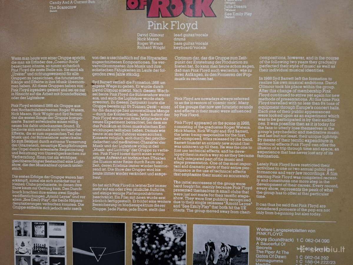 Pink Floyd 1973 "Masters Of Rock" - nuotraukos Nr. 2